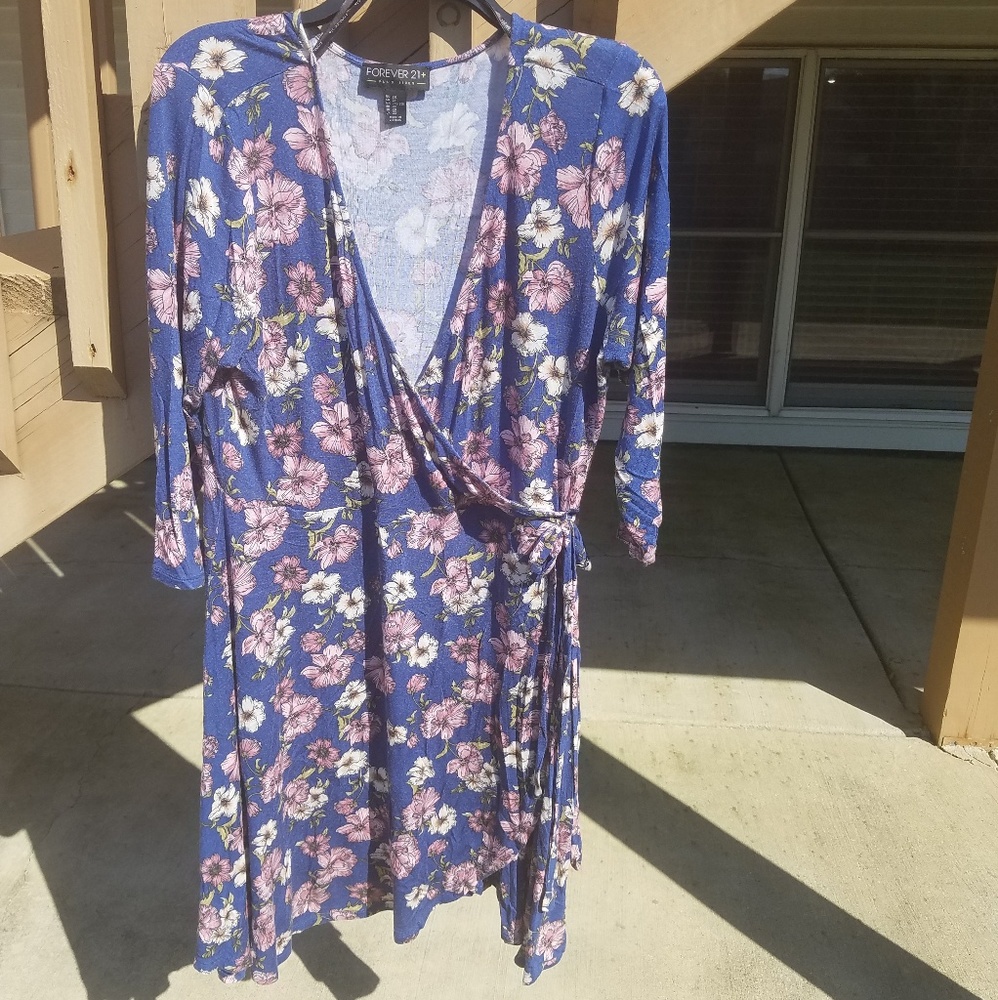 Floral wrap dress